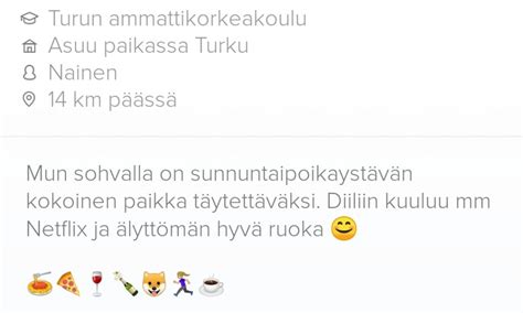 hyvä tinder teksti|Hyvä Tinder bio teksti naiselle